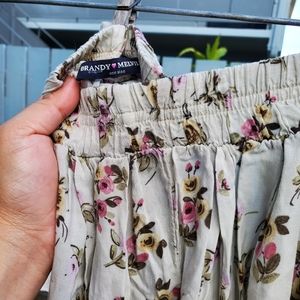 Brandy Melville flowy floral skirt